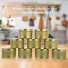 9pcs 8oz DIY Containers Round Tin Jars for Craft Storage Art Supplies and Making