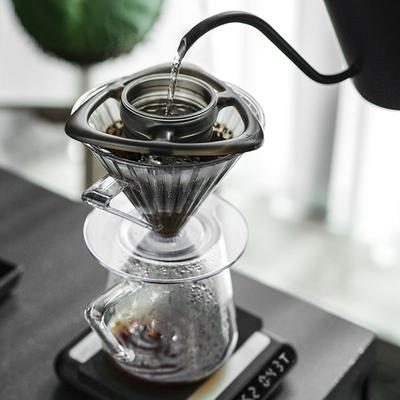 Жаростойкие смолы Кофейный фильтр с регулировкой высоты и отверстиями для дисперсии Пуровер Кофе Дрип Ассист