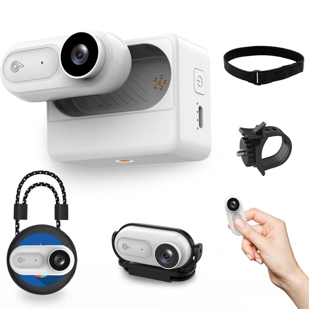 VD02 1080P Водонепроницаемая 2 метра Экшн-камера-миниатюра POV-камера Маленькая магнитная нательная камера Портативная камера для видеоблогинга, Свободные руки