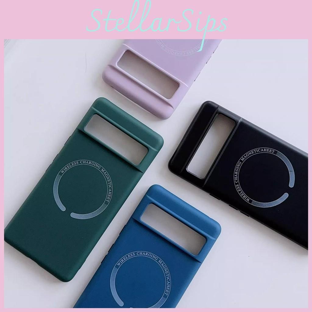 Magnetic Magsafe For Liquid Phone Case Google Pixel 8 8a Matte Cover Shockproof