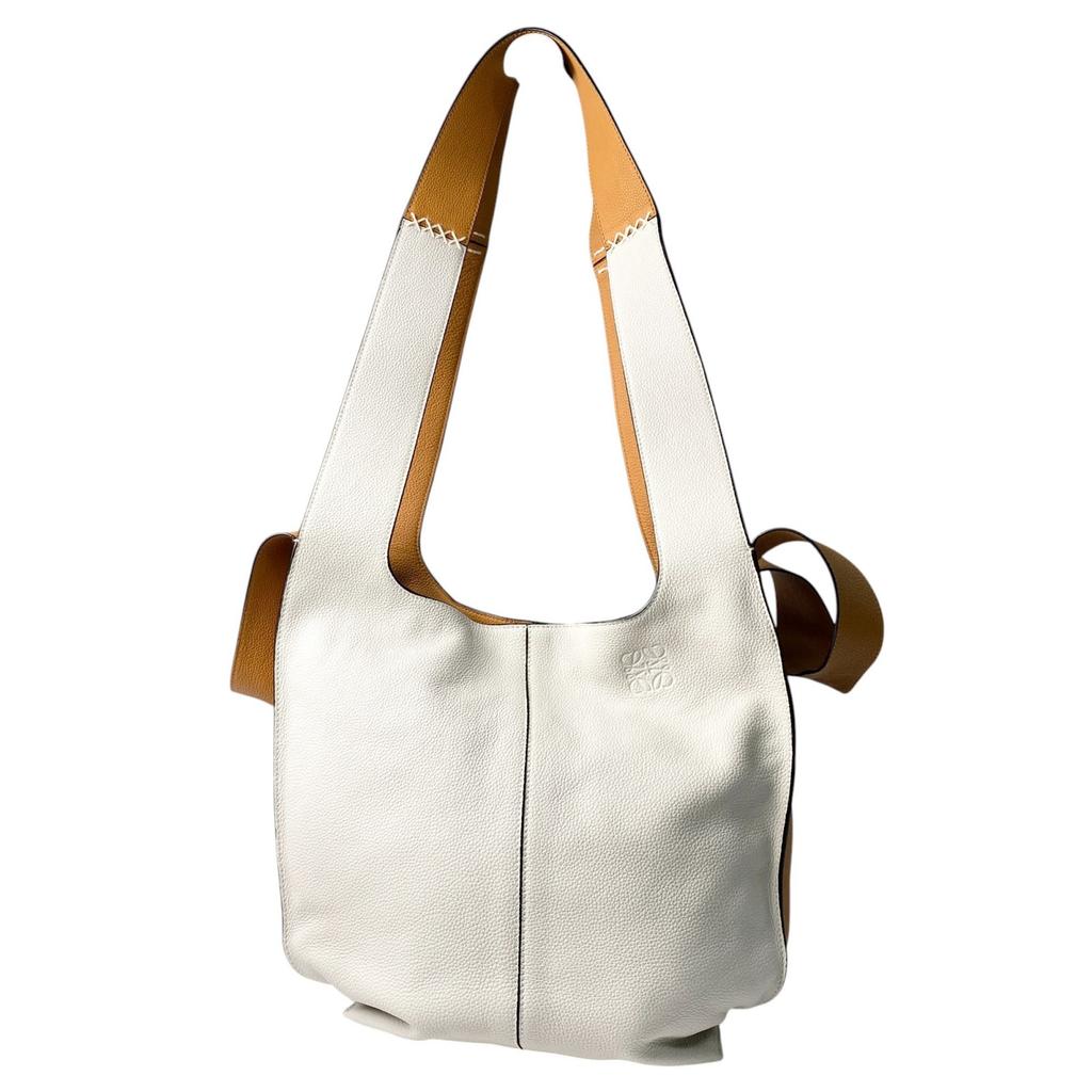 Used LOEWEShoulder Bag Off white/Beige Leather Women