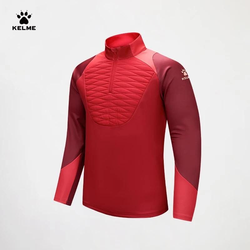 Мужской осенний тренировочный топ KELME с молнией на половину