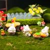 Миниатюрная фигурка кролика Yousheng, пасхальный смоляной кролик, миниатюрные фигурки животных, украшение для сказочного сада, для микро-ландшафтов, комнатных растений, кукольного домика, торта