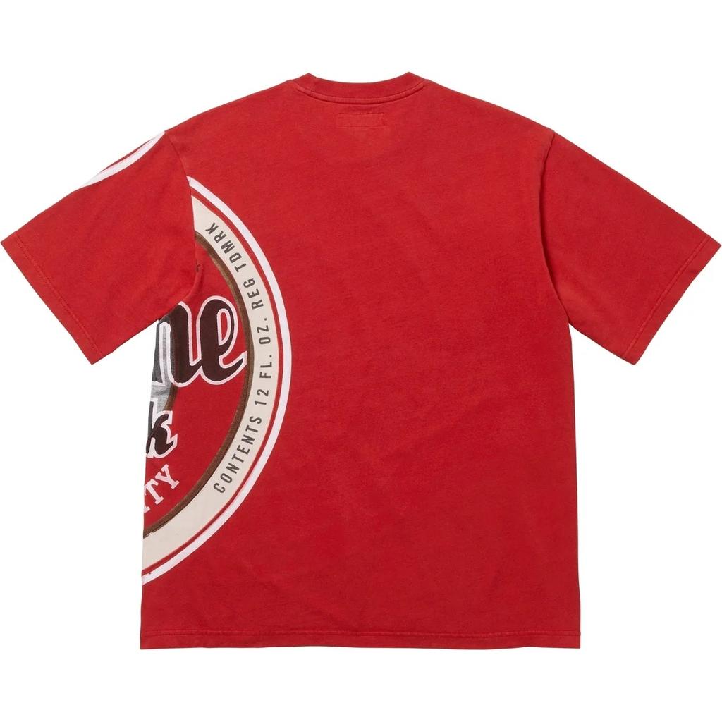 Supreme x Lager logo-print T-shirt Unisex SUP-SS25-104