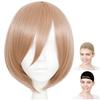 Парик для косплея Case Eden, Премиум, Гладкие короткие волосы, Светло-коричневый, WIG6101