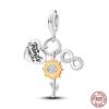 100% 925 Silver Fantasy Flying Dragon Mysterious Butterfly Charms Pendants Fit Qikaola Original Bracelets DIY Jewelry