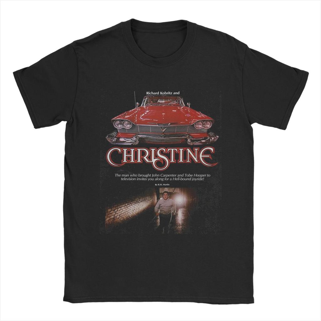 John Carpenter Christine Horror Movie Apparel Men Women T Shirts Cotton Tee Graphic Printing T-shirt Clothing