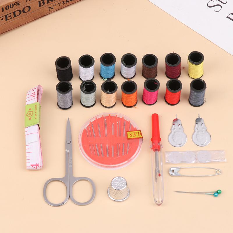 Портативный швейный набор, полный набор для шитья, самодельная вышивка, набор инструментов для шитья, дорожные инструменты для дома, швейные принадлежности