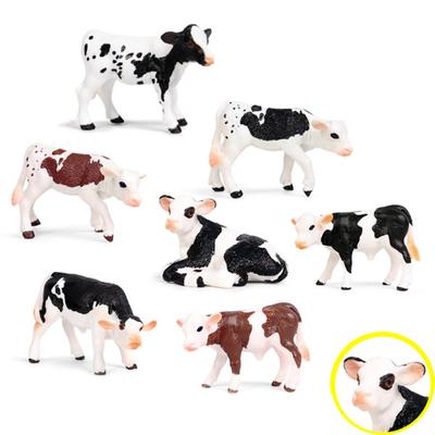 Реалистичная фигурка коровы, модель, поделки, украшения, развивающая игрушка для детей, подарок