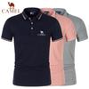 2024 летняя новая мужская рубашка-поло с вышивкой, дышащий топ, быстросохнущая рубашка-поло, впитывающая влагу, рубашка-поло