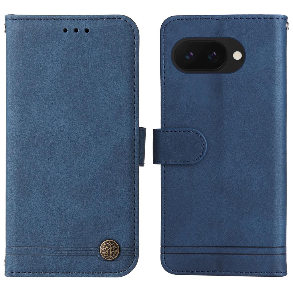 Кожаный чехол-кошелек для Google Pixel 9a, чехол для телефона с подставкой и ремешком, приятный на ощупь