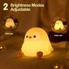 ATSUI Penguin Night Light, LED Squishy Novelty Animal Night Lamp, Food Grade Silicone, 2 Level Dimmable, Nursery Nightlight for Desk Decor, Funny