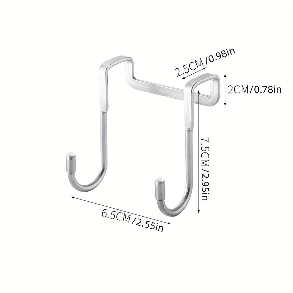 1/3/5 шт. крючки для шкафа, универсальные двойные крючки для дверей шкафа для подвешивания, ящиков, шкафов, кухонных принадлежностей, сумок, полотенец и ключей, крючки для шкафа