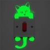 Cartoon Luminous Glow Switch Sticker On The Dark Wall Stickers Home Decor Children's Room Decoration The Moon Star Cat Sticker