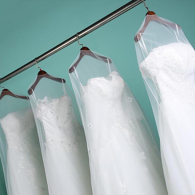 Длинный прозрачный мягкий тюль пылезащитный чехол для домашней одежды свадебного платья протектор