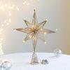 Luminous Christmas Tree Toppers Star Glitter Christmas Tree Decoration  Shopping Mall