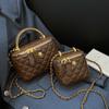 Retro Fashion Small Bucket Bag for Women - Messenger Bag with Diamond Chain