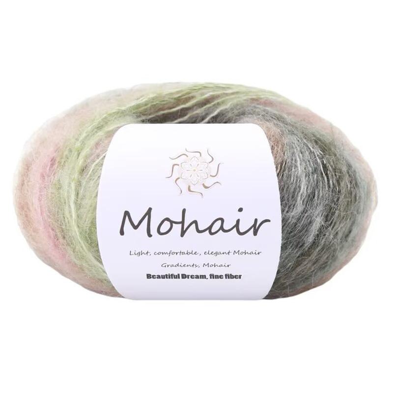25 г/моток пряжа Gradient Mahe пряжа Creative Gradient Hand dyed пряжа Mohar 30% альпака шерсть смешанного цвета красочная специальная пряжа 60% мохер
