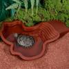 Turtle Bathing Basin Frog Bathing Basin Can Also Be Used As Food Bowl and Water Basin Suitable for Reptiles and Amphibians
