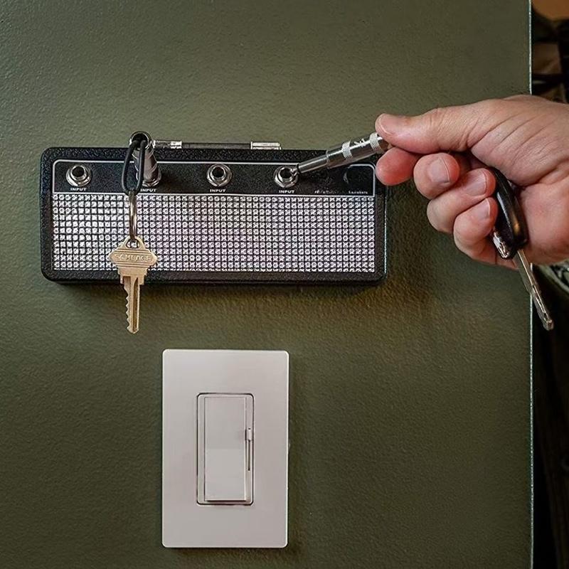 Музыкальная рамка для хранения ключей Fender Guitar Wall Mount Key Ring Holder Vintage Amp Key Ring Holder Home Decoration Gift 2.0