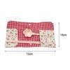 Floral Plaid Spliced Tableware Storage Bag Utensil Pouch  Chopsticks Spoon Storage