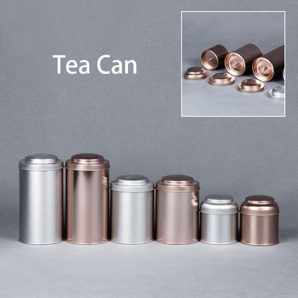 Sealed Double Lid Tea Can Portable Jar Creative Gift Tea Tin Containers Green Tea