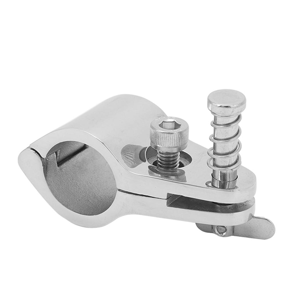 4PCS 22mm Top Jaw Slide 316 Stainless Steel Adjustable Top Hinge Rail Mount for 22mm Pipe Clamp Boat Yacht