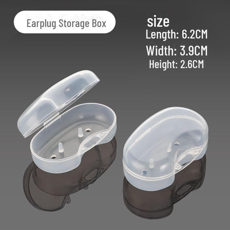 Прозрачный пластиковый футляр для хранения берушей и ювелирных изделий