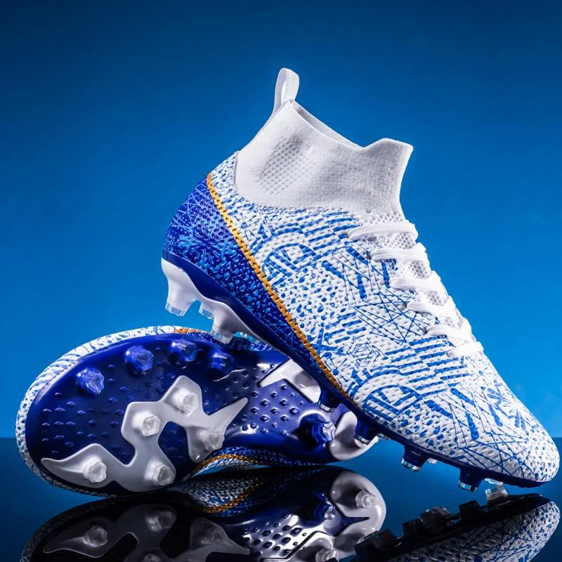 Men Football Boots Society Comfortable TF/FG Unisex Soccer Shoes Grass Training Sneakers Resistant High Quality Football Shoes