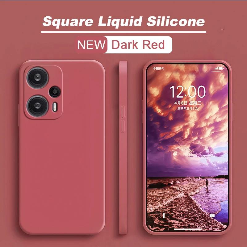 Poco F5 F 5 PocoF5 Pro чехол оригинальный жидкий силиконовый мягкий чехол для Xiaomi Poco F5 F 5 PocoF5 Pro F5Pro 5G противоударные чехлы для телефонов