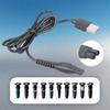 Зарядный кабель USB 5 В для 2000 3000 5000 7000 2400 X3001/90 2600 Компактный дорожный адаптер питания для электробритвы