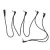 1 To 5 Guitar Effect Pedal Power Supply Splitter 5 Way Right Angle Plug Effects Pedal Power Cable