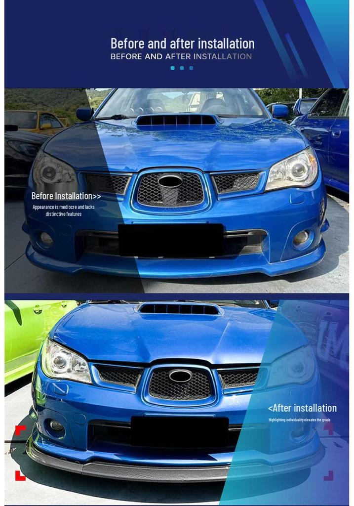 Передний спойлер-губа на бампер Subaru Forester - Модифицированные детали