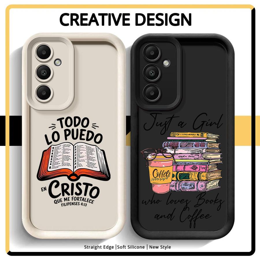 Чехол-книжка для Samsung Galaxy A26 A32 A34 A53 A54 A15 A16 A51 A73 A35 A36 A23 A12 A13 A71 A72 A56 С узором в виде книги