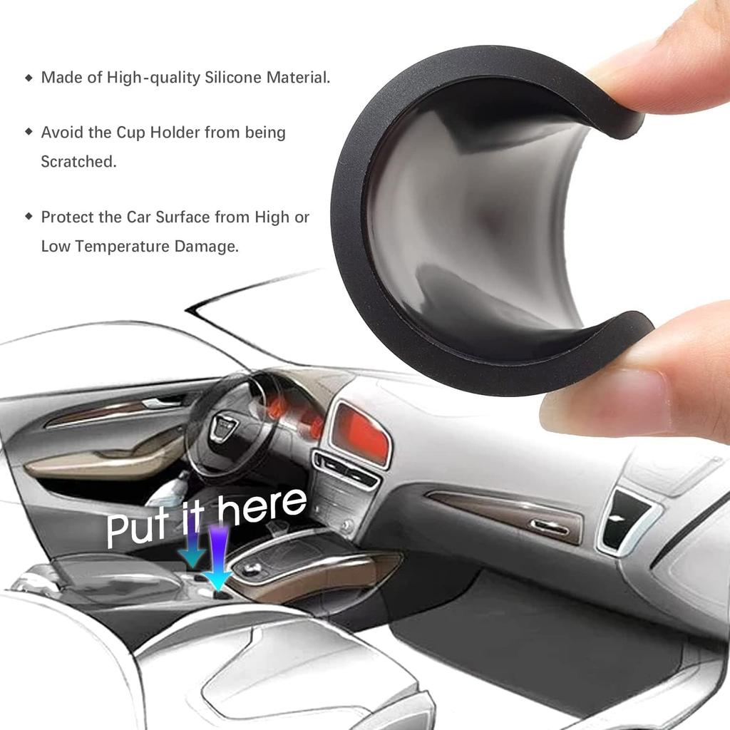 2Pcs for z71 car Cup Holder Coaster 2.75in for Colorado Silverado Interior Accessories (RED)