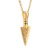 Necklace for Mens Boys Stainless Steel Pendant Cool Spearpoint Arrowhead Chain