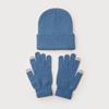 Cute 2025 Winter Hats with Gloves Knitted Solid Hat High Quality Warmer Bonnet