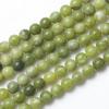 China Yellow Jade Stone 4/6/8/10/12mm Red Green Beads 15"Strand Smooth Loose Spacer Beads for Jewelry Making DIY Bracelets Accessories