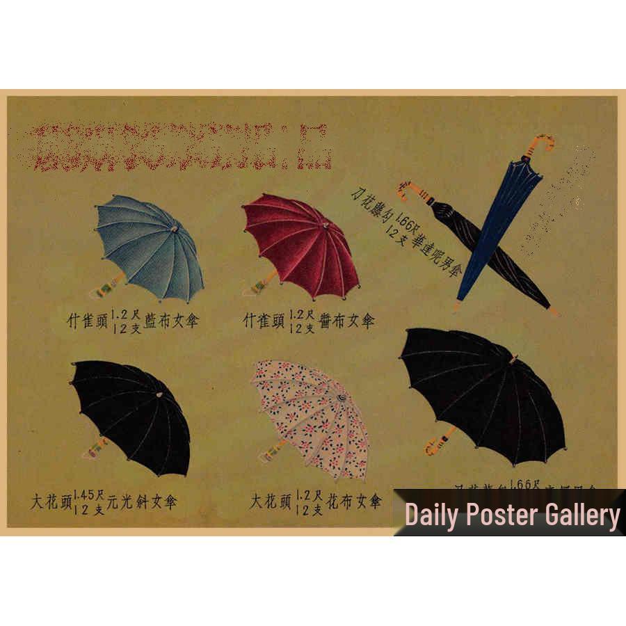 Vintage Chinese Era Poster: Retro Bar, Restaurant, and Coffee Shop Kraft Paper Wall Art