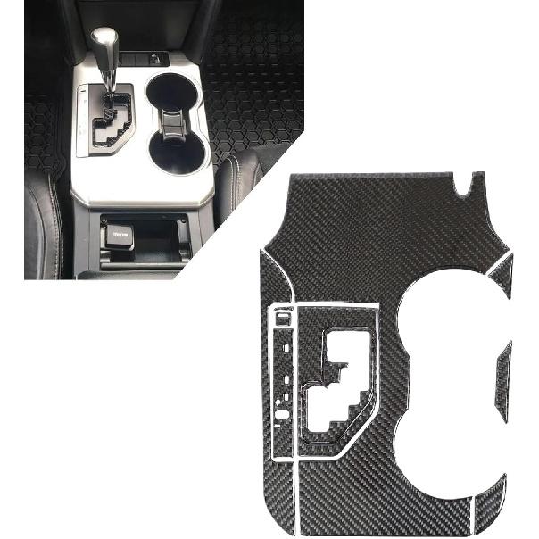 Priprilod Interior Trim Carbon Fiber Center Console Gear Shift Panel Cover Interior Compatible with Toyota Camry 2012 2013 2014