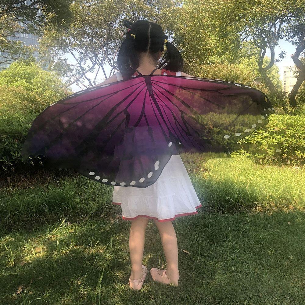 Costume Dress Gilding Sparkling Butterfly Wings Butterfly Wings Cape Shoulder Straps Fairy Wing
