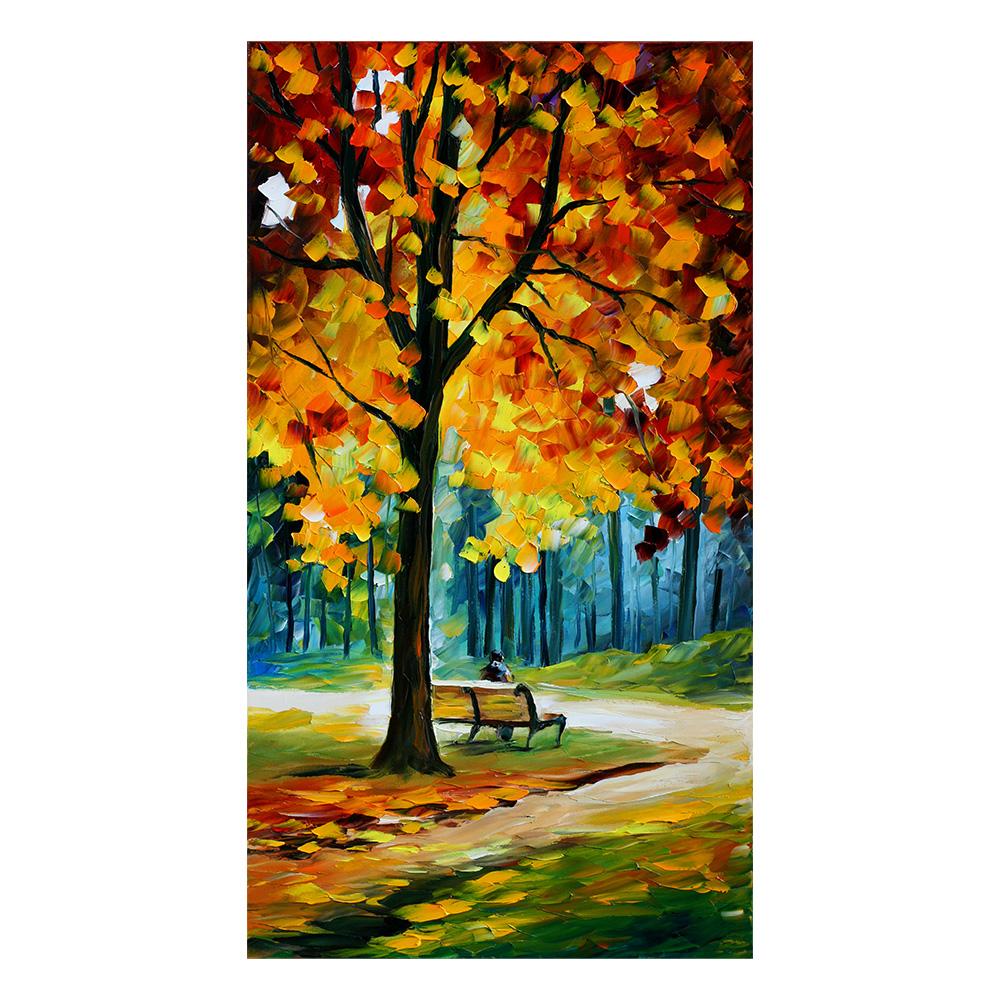 Современная абстрактная эстетика Настенное искусство Цветной лист Дерево HD Масло на холсте Постеры и принты Украшение для дома Спальни Гостиной Подарок