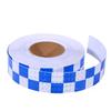 5CM*5M Checkered Car Reflective Sticker Waterproof Safety  Warning Reflector Self-Adhesive Conspicuity Tape For Truck Motorcycle