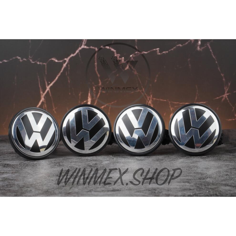(VW 56мм) Центральные колпачки на диски VW Подходят для большинства оригинальных дисков VW