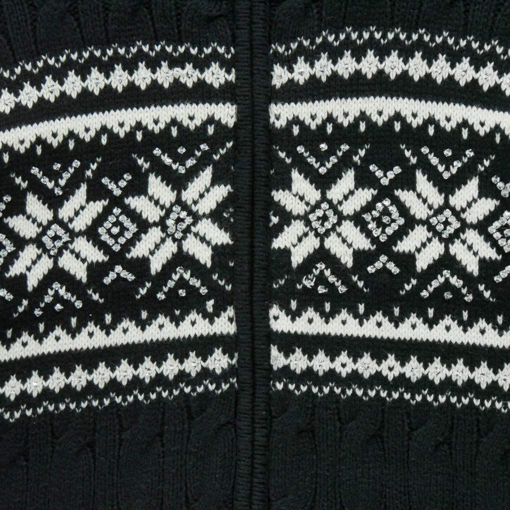 Women's black cardigan sweater