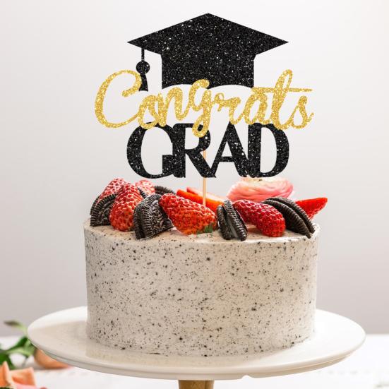 Поздравления 2024 Выпускной торт Топпер Выпускной сезон День рождения Торт Вставка Поздравления Выпускной вечерние Декор поставки