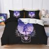 Cartoon S-Sailor-M-Moon Bedding Set,Boy&Girl Duvet Cover Pillow Case Gift, Home Bedroom Quilt Set Large King 260x220cm