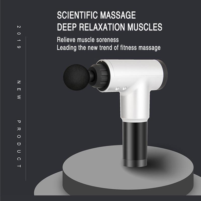 Фасциальный пистолет для массажа мышц, расслабление, восстановление, болезненность, боль, 99 передач, фасциальный пистолет для облегчения похудения, формирующий массажер, 4 головки, помощь в тренажерном зале