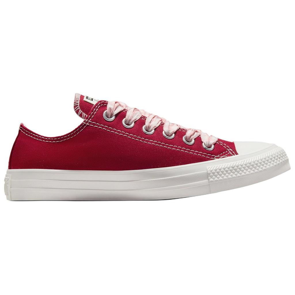 Converse Chuck Taylor All Star Low Гингем Шнурки Женские Кроссовки Красный Дни-вперед Белый A13662C