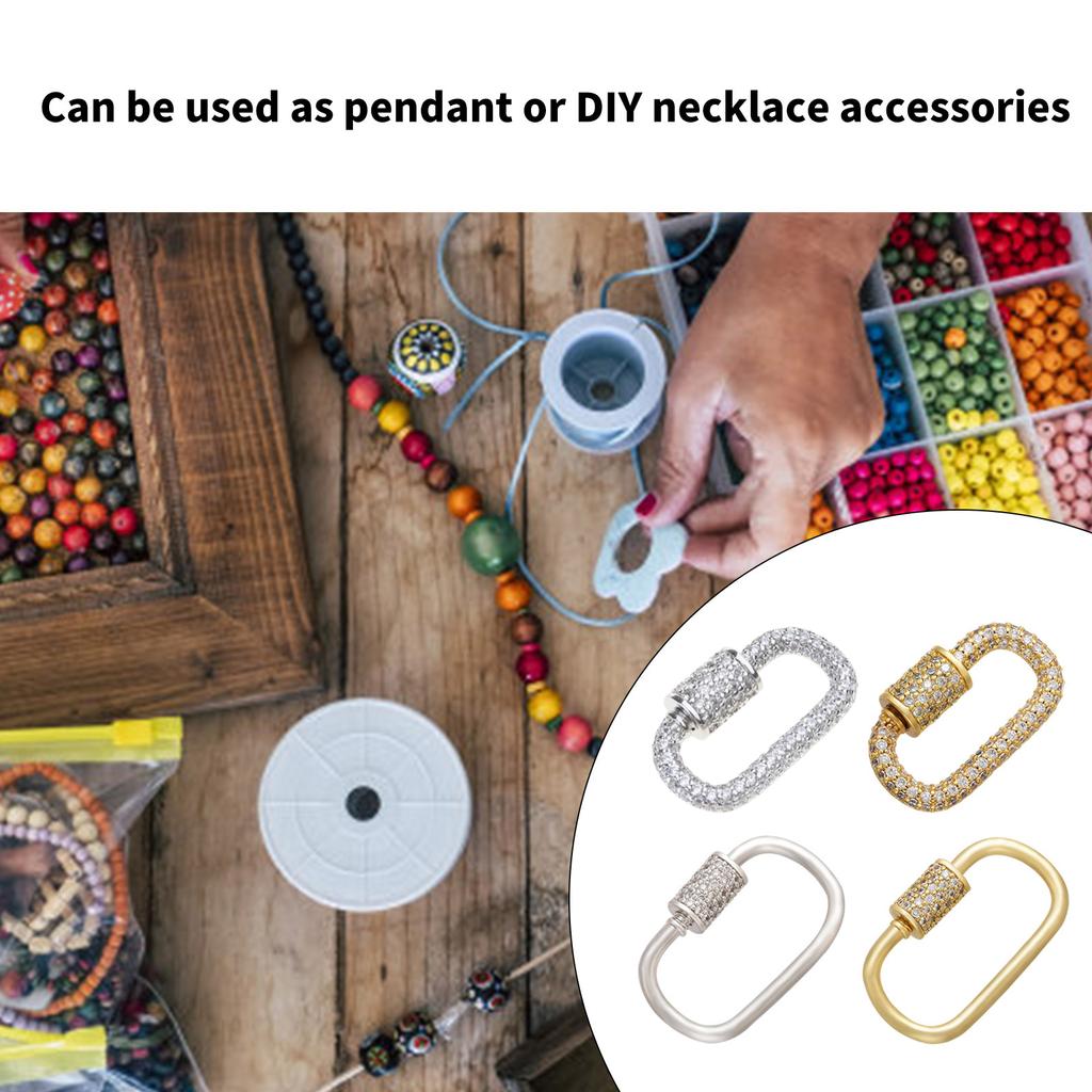 Карабин с застежкой из кубического циркония, универсальная брошь со стразами, булавка, кулон, ожерелье, соединитель, ювелирные аксессуары